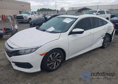 2016 Honda Civic Ex z USA, uszkodzony, nr VIN 19XFC2F71GE037688